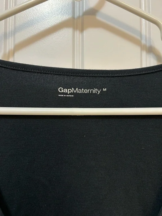 GAP Black Wrap-Style Maternity Dress - Picture 3 of 3